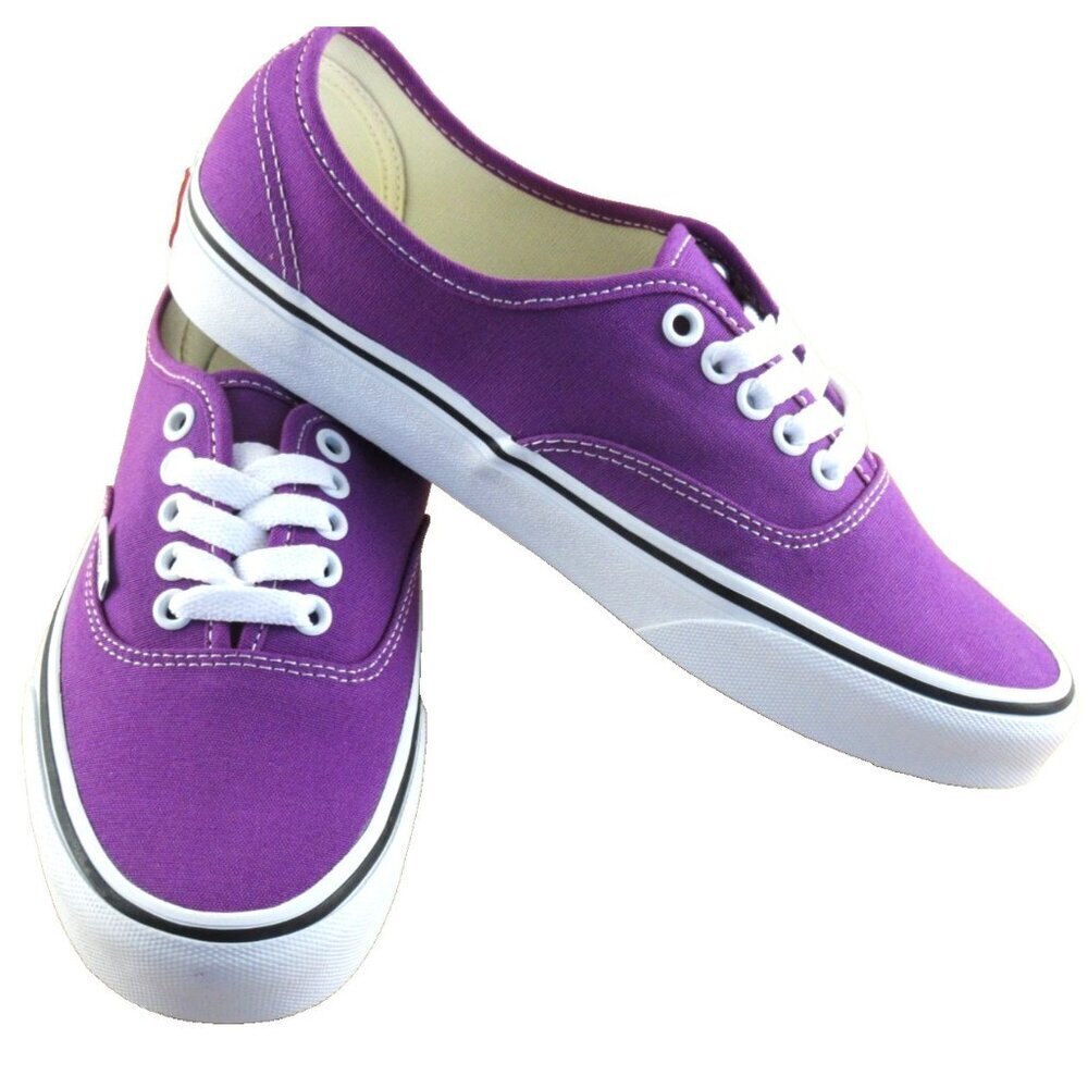 Vans Authentic Women's Color Theory Willow Purple Herb Canvas shoes Sizes NEW - Picture 4 of 7